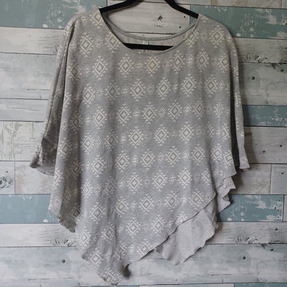 OS Message Factory Poncho Boho Geometrical Bohemian - Picture 2 of 3